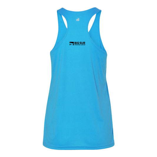 BSIM Women's Tech Tank -Electric Blue- Label