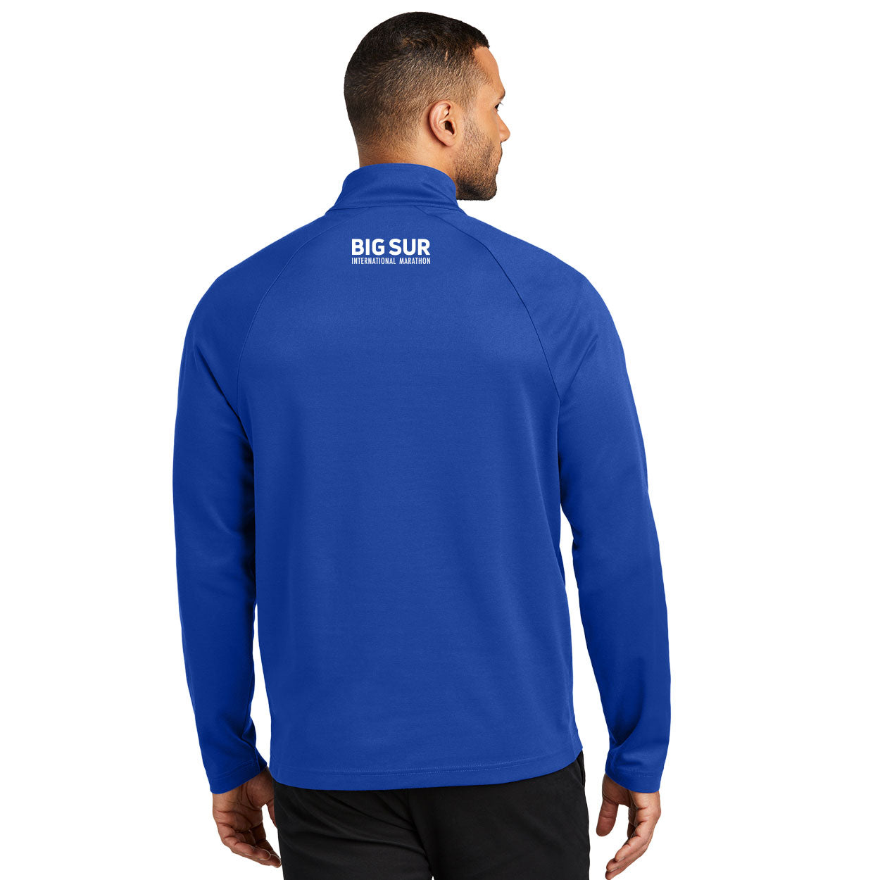 BIG SUR MARATHON FINISHER C-FREE CYPRESS 1/4-ZIP - CUSTOM EMBROIDERY WITH YOUR TIME