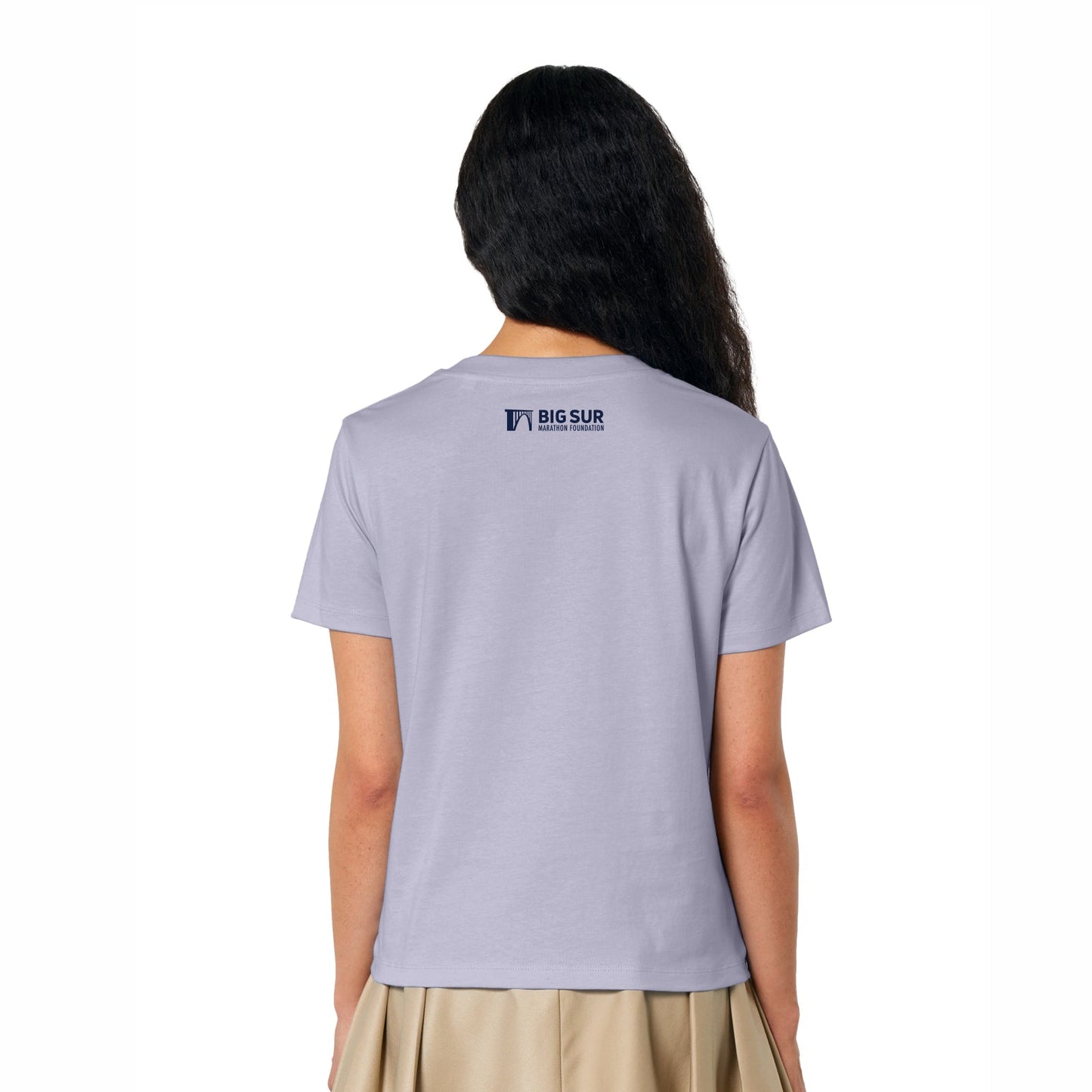 BSIM Women's Organic Cotton Tee -Lavender- Flowers