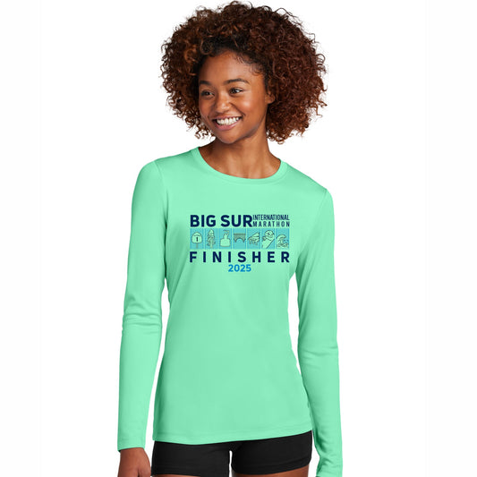 BSIM Women's LS Tech Tee -Seafoam- 2025 Finisher