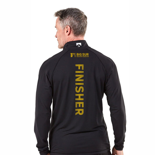Men's Sueded Eco 1/4 Zip -Black- 2025 Finisher