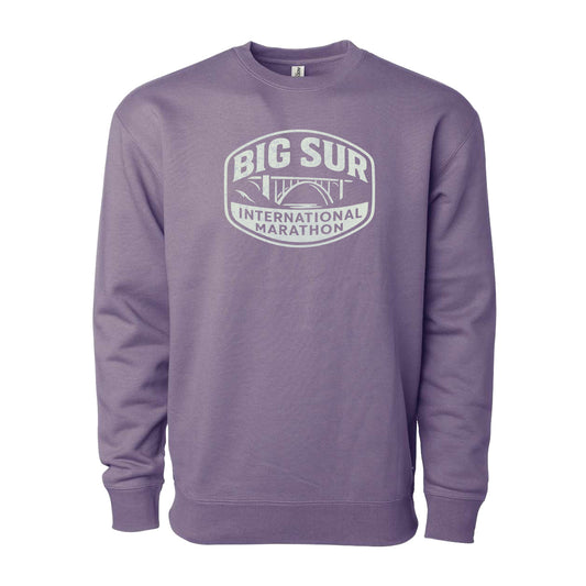 BSIM Adult Pigment-Dyed Crew -Plum- Label