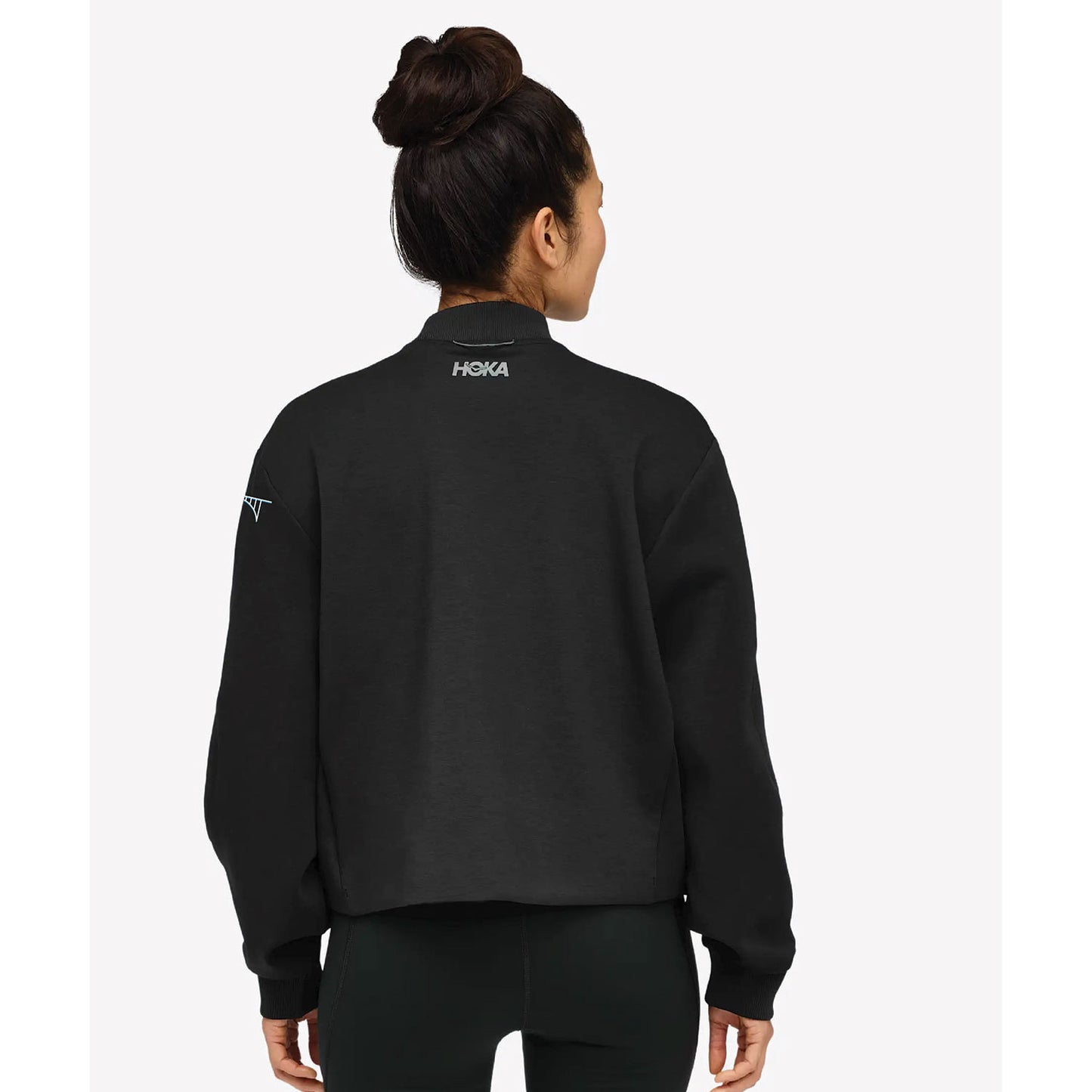 BSIM Women's HOKA Kaitoro Knit Crew -Black- Embroidery