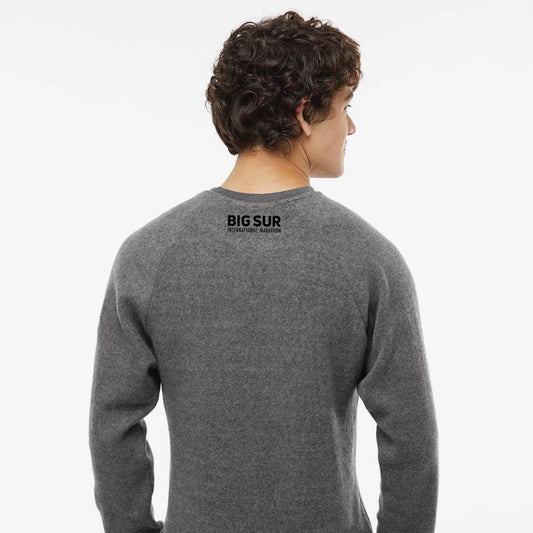 BSIM Adult Crew -Charcoal Heather- Center Embroidery