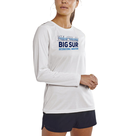 BSIM Women's LS Tech CRAFT Tee -White- 2026 Course