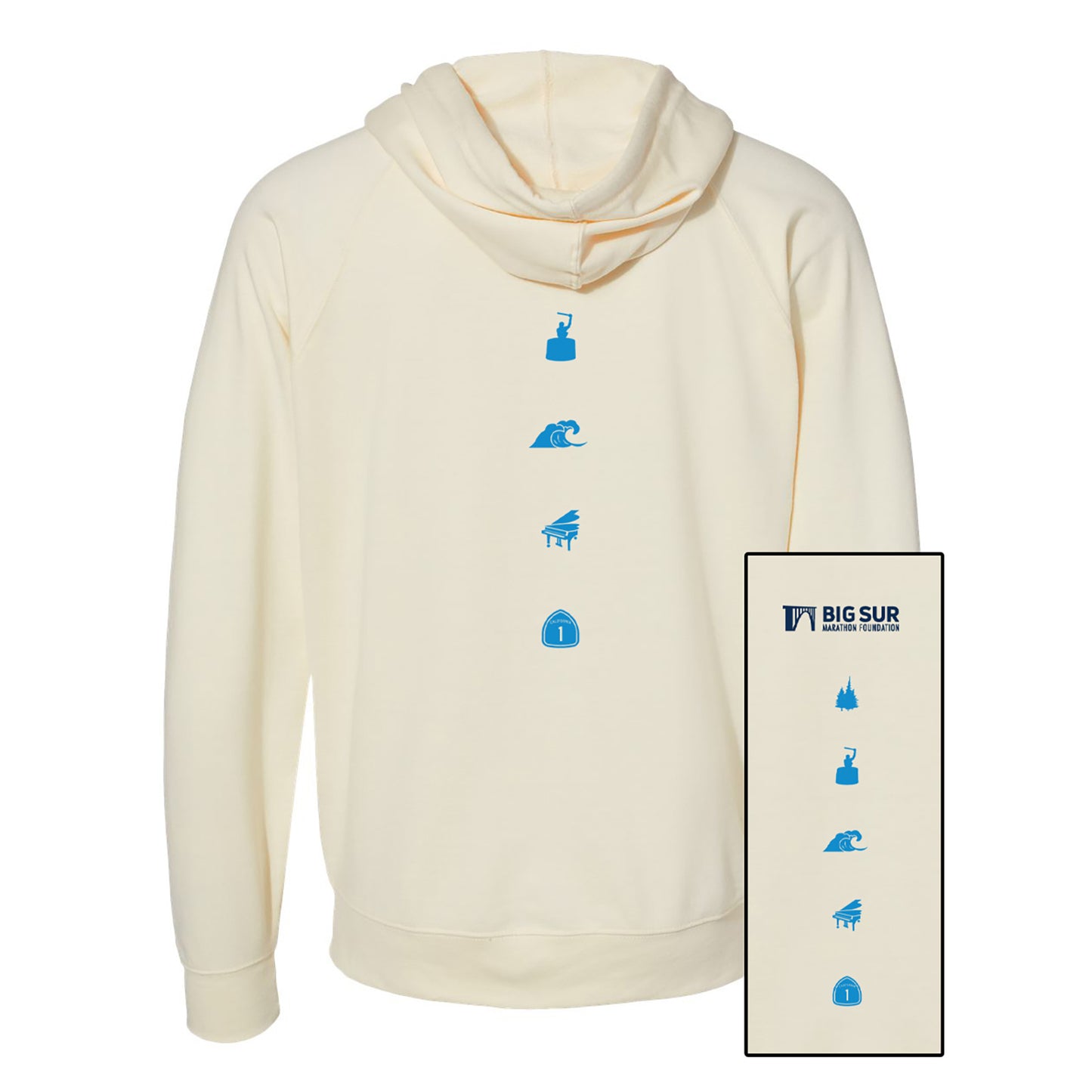 BSIM Adult Terry Zip Hoody -Bone- LCP