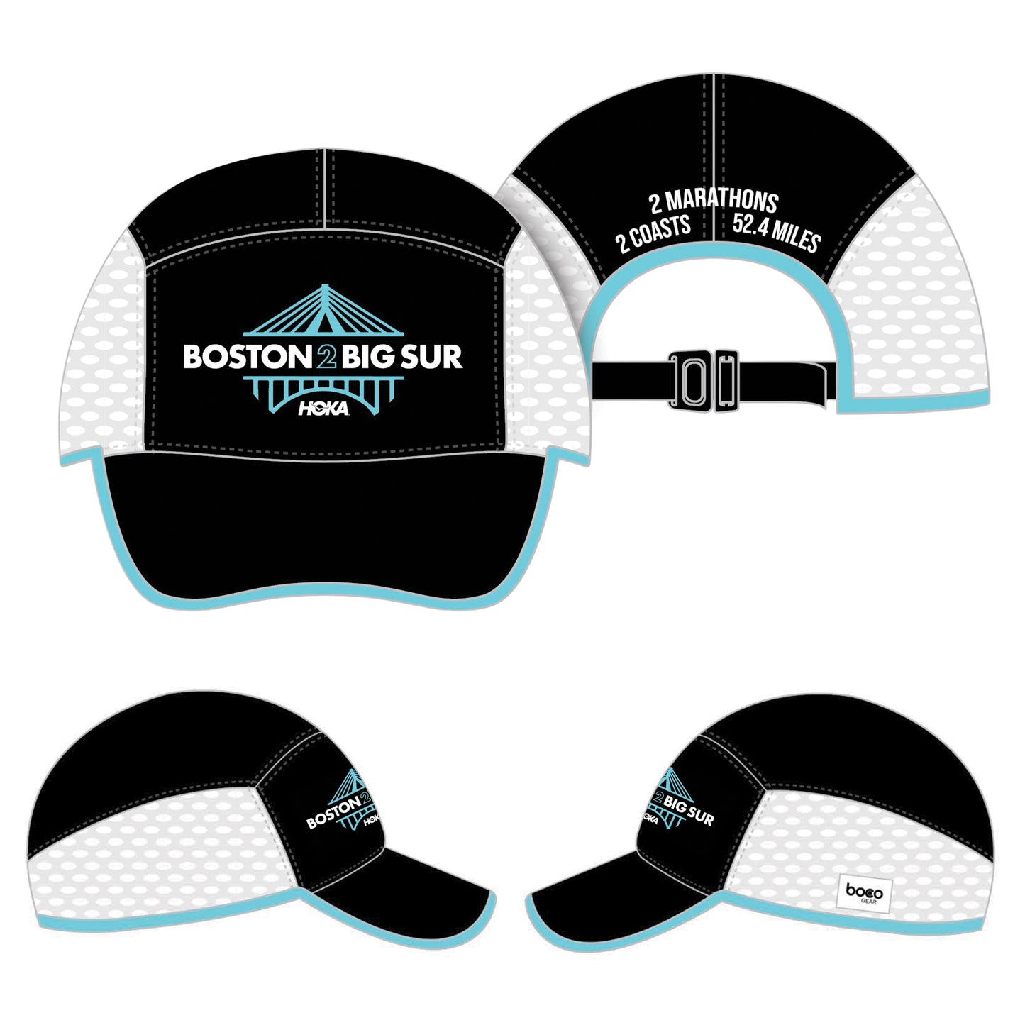 B2BS Tech Ventilator Cap -Black/White- 2 Coasts