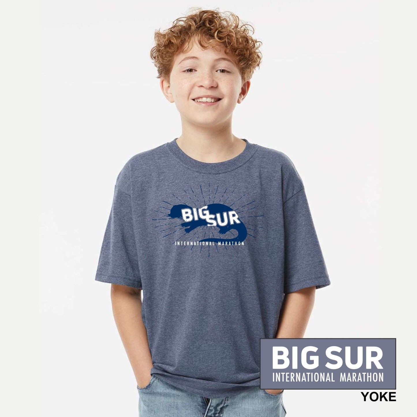 BSIM Youth Fashion Tee -Heather Navy- Otter