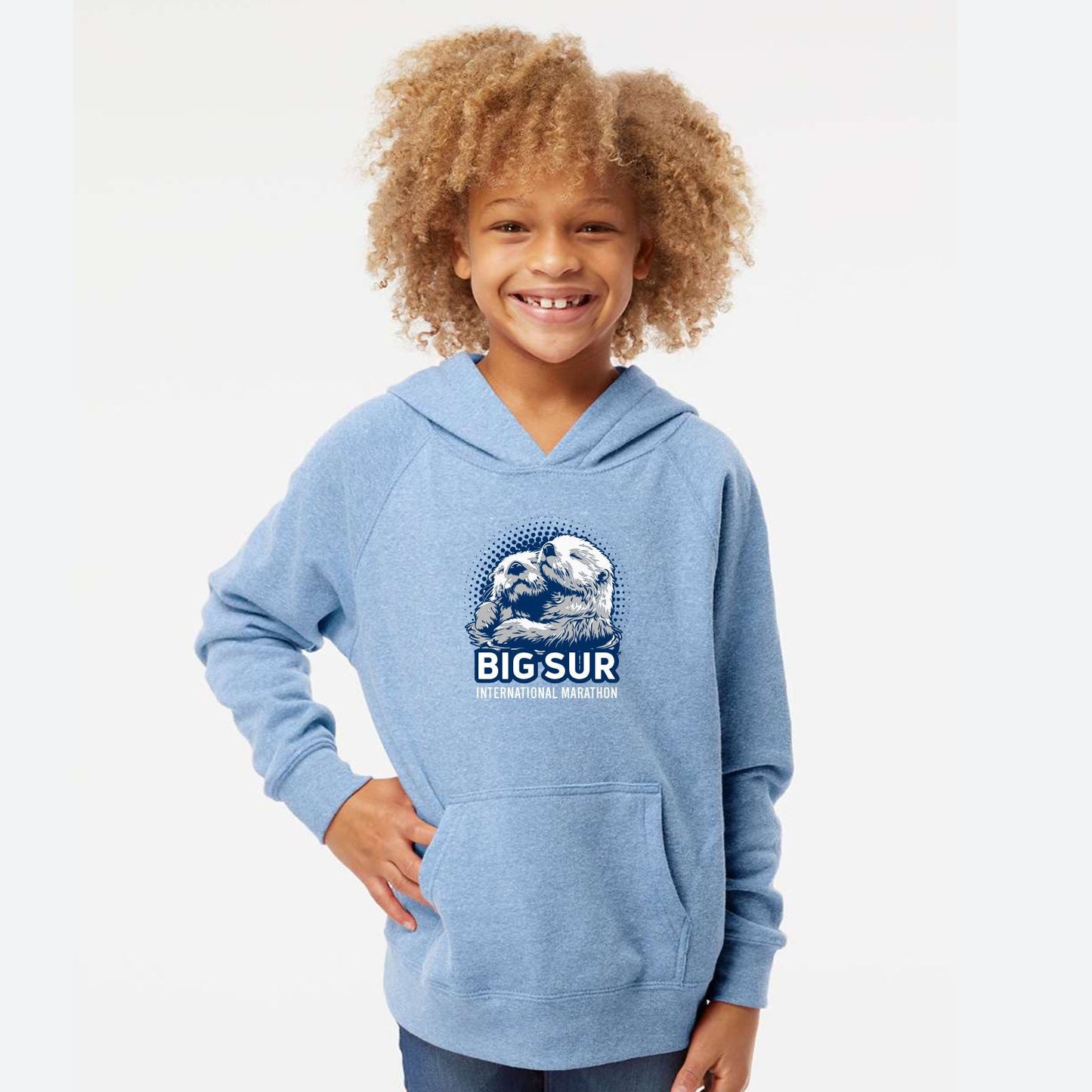 BSIM Youth Fleece Hoody -Pacific- Otter