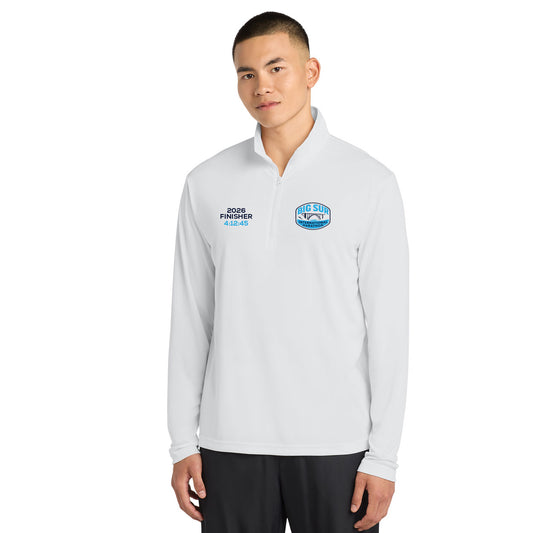 BIG SUR MARATHON FINISHER POSICHARGE¨ COMPETITOR 1/4-ZIP PULLOVER - CUSTOM EMBROIDERY WITH YOUR TIME