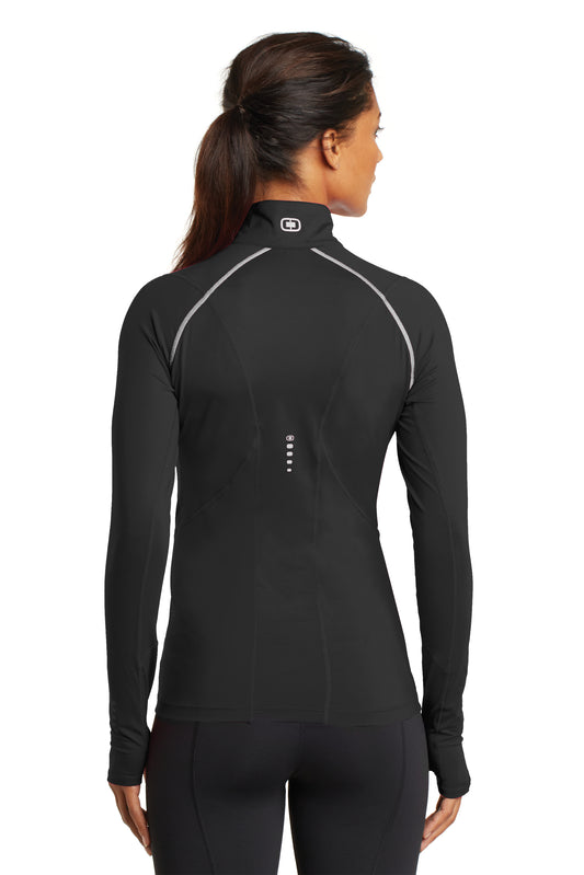 MBHM Women's Tech 1/4 Zip -Blacktop- LCP Whaletail