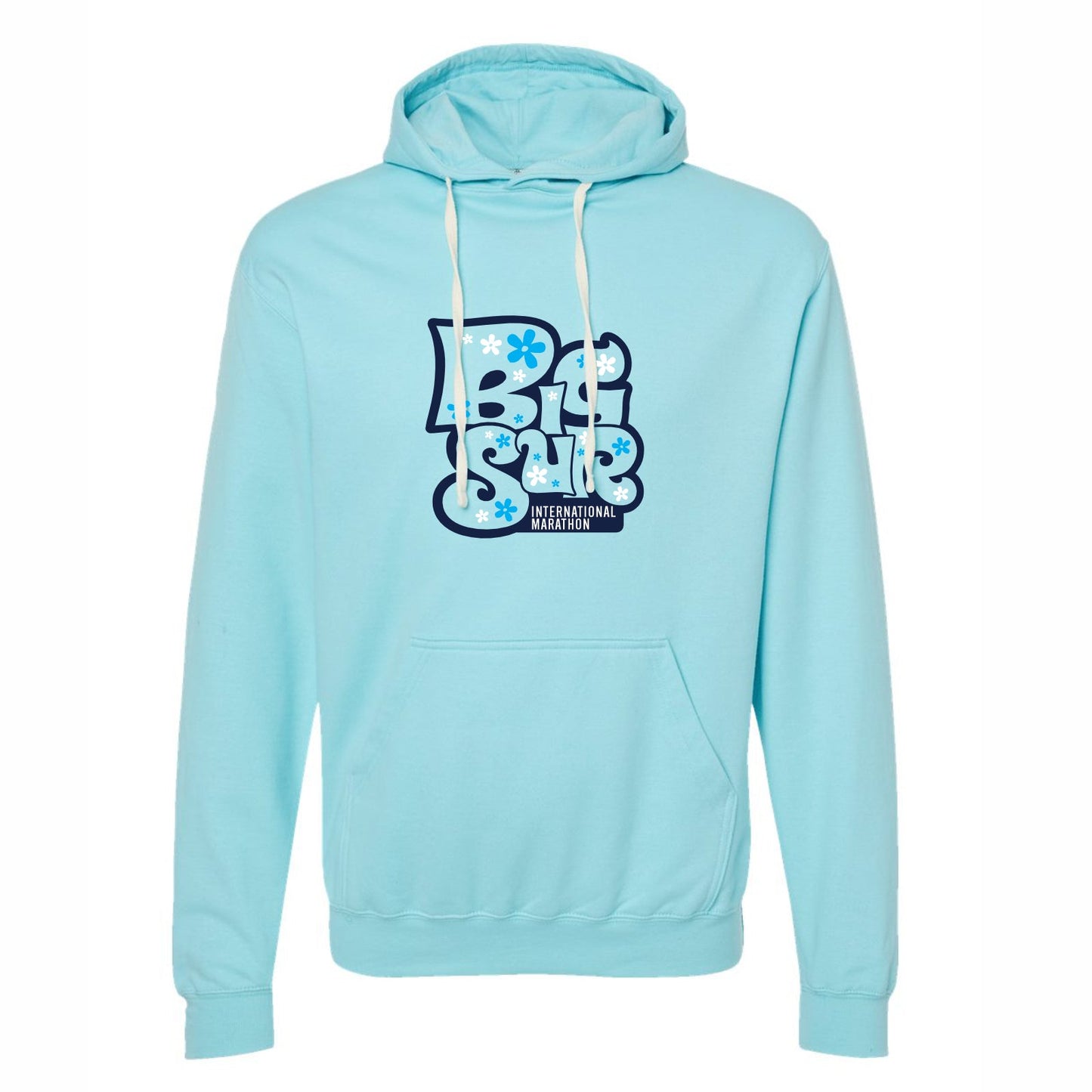 BSIM Adult Fleece Hoody -Purist Blue- Flowers