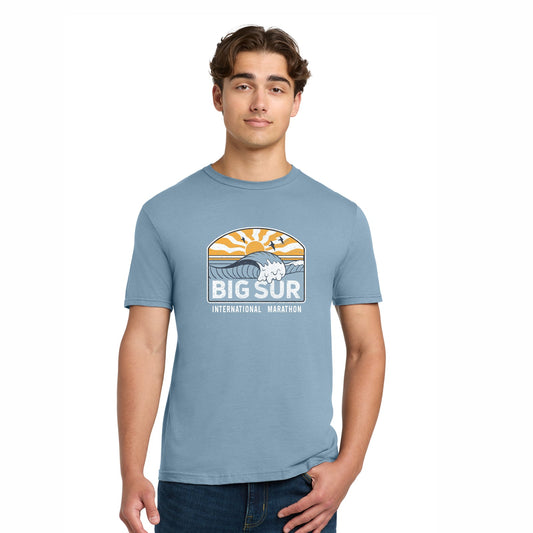 Adult Fashion Tee -Stone Blue- Sunset