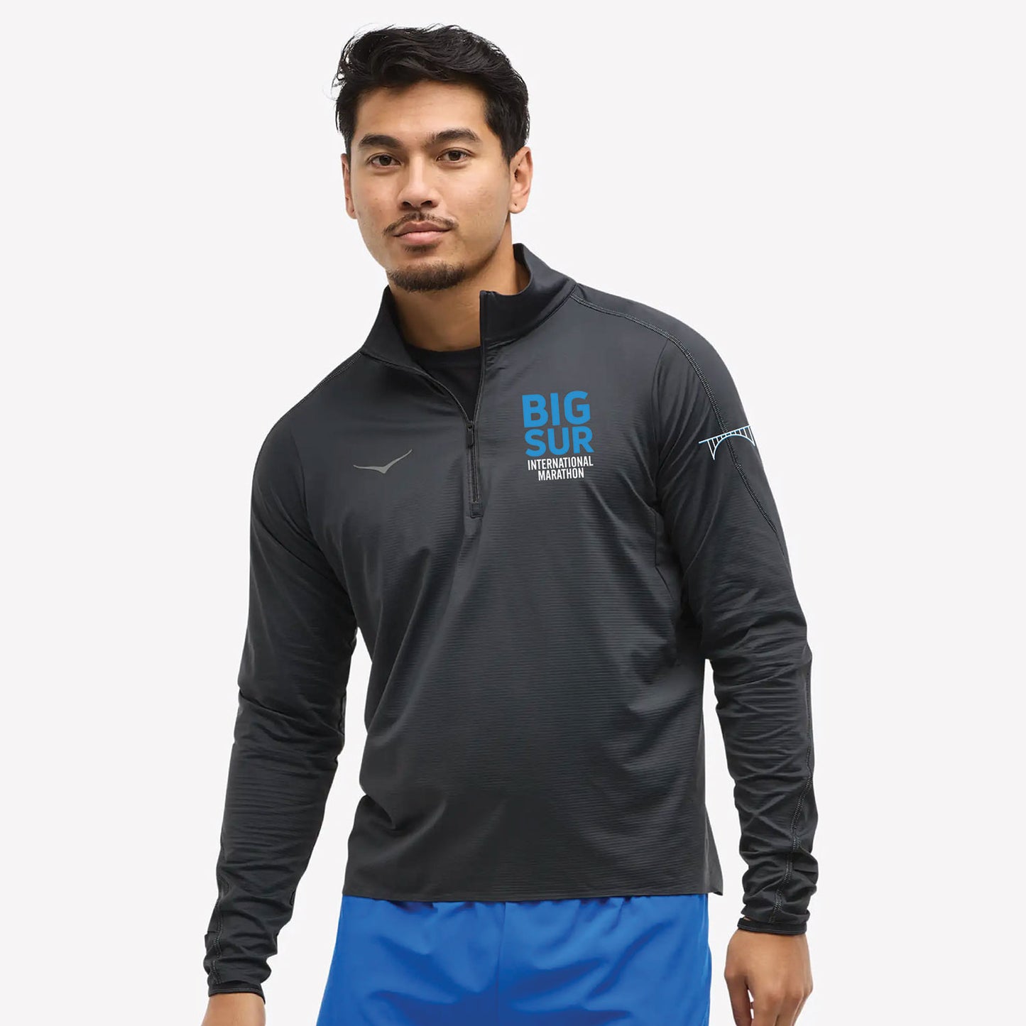 BSIM Men's HOKA 1/4 Zip -Black- Embroidery