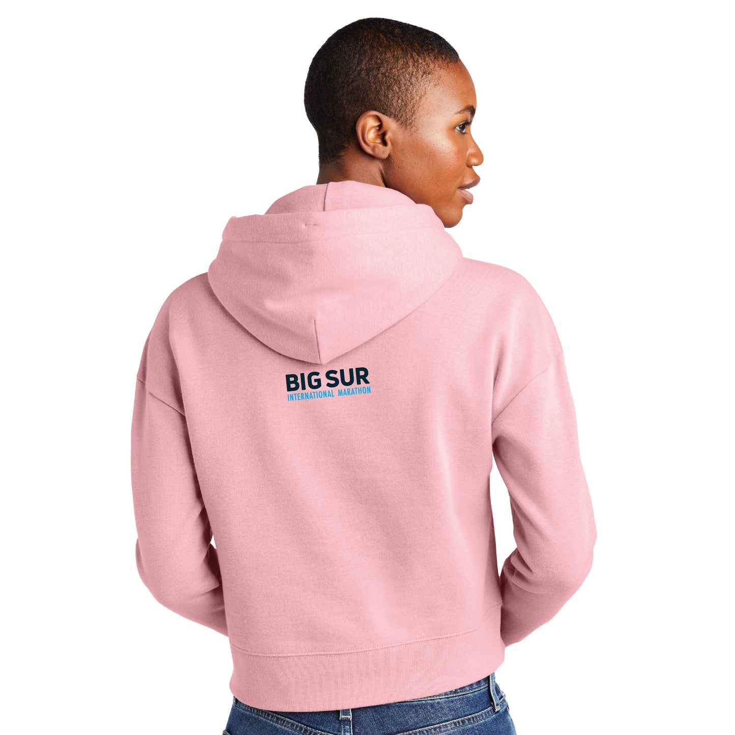 BSIM Women's Crop Hoody -Wisteria- Center Embroidery