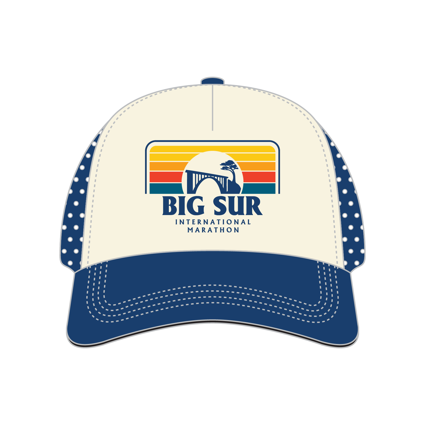 BSIM Tech Trucker -Cream 5-Panel- Sunset