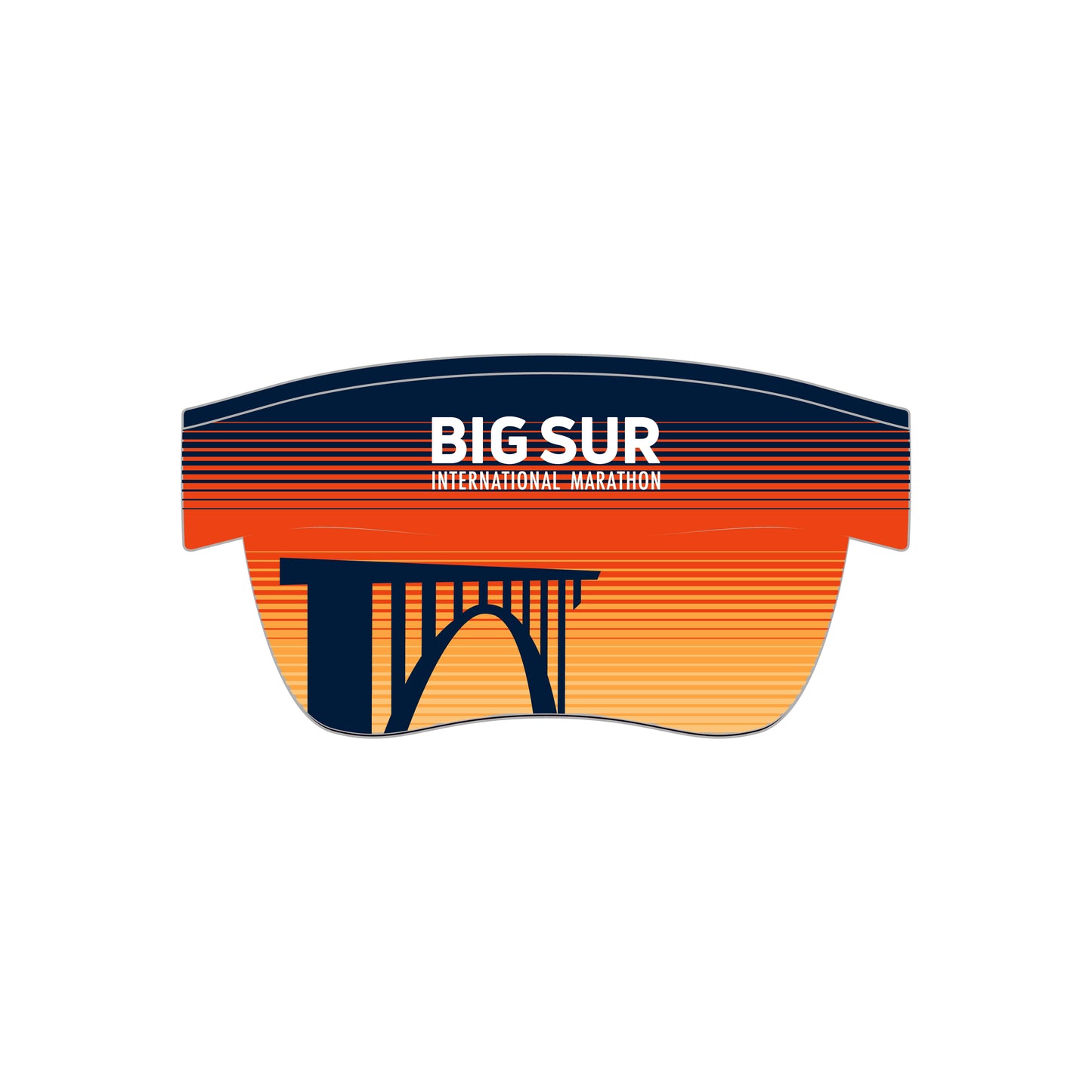 BSIM Tech Visor - Orange/Black- Skyline