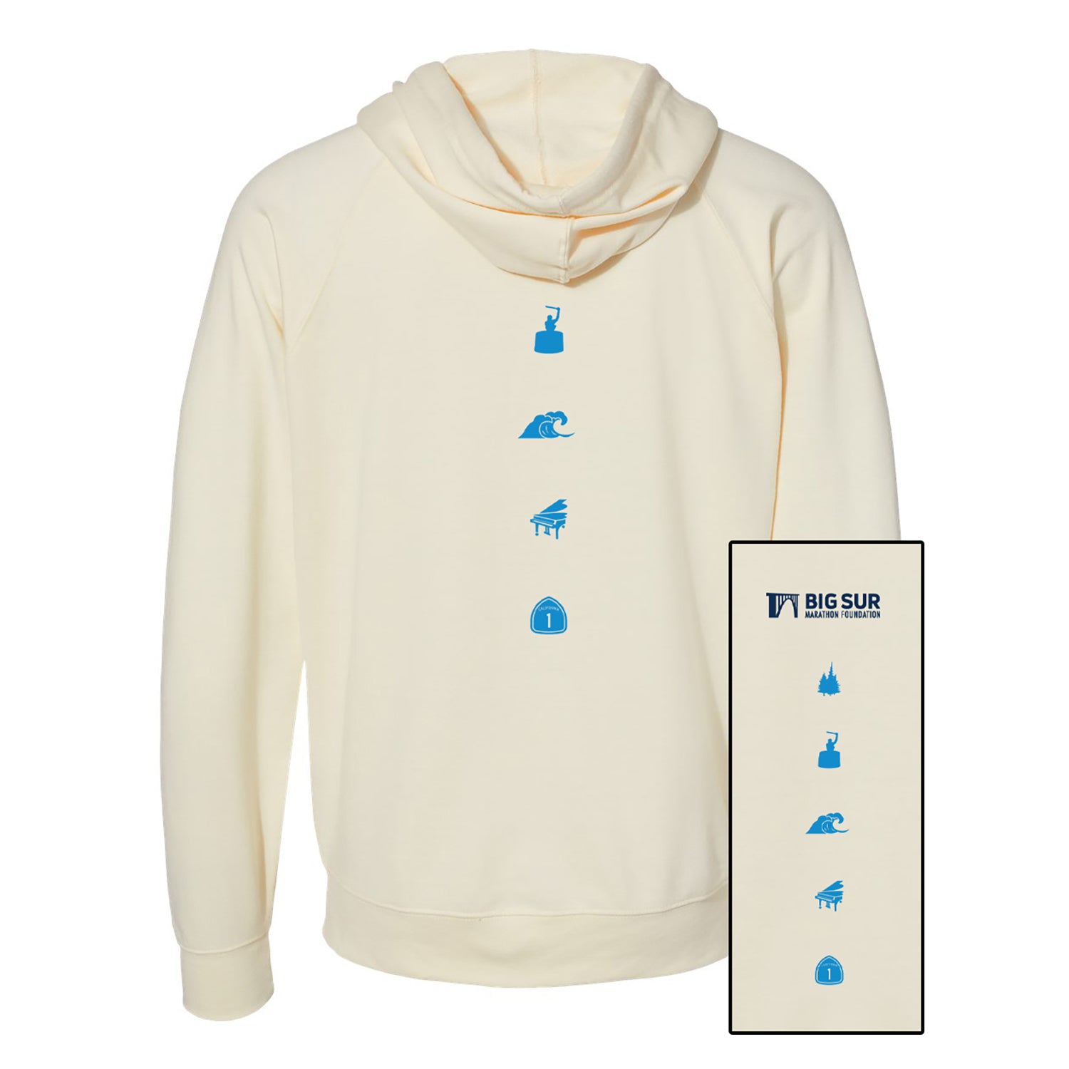 BSIM Adult Terry Zip Hoody -Bone- LCP
