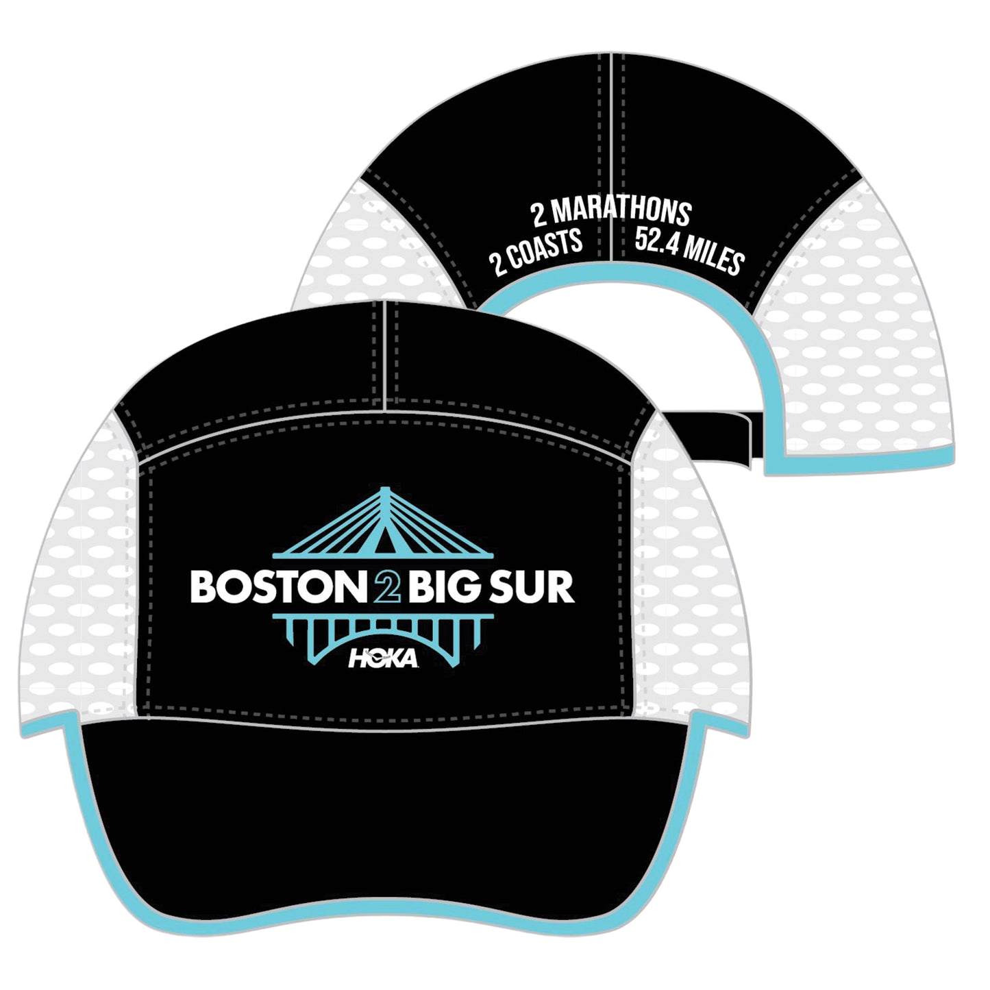 B2BS Tech Ventilator Cap -Black/White- 2 Coasts