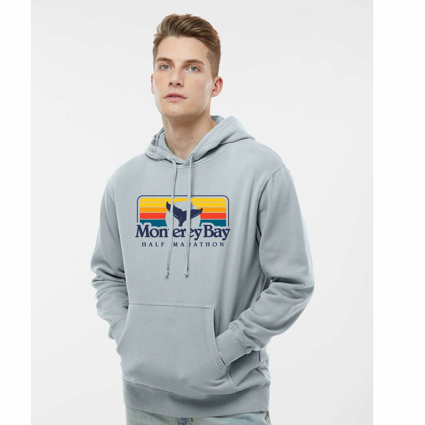 MBH Adult Pigment-Dyed Fleece Hoody -Sage- Sunset