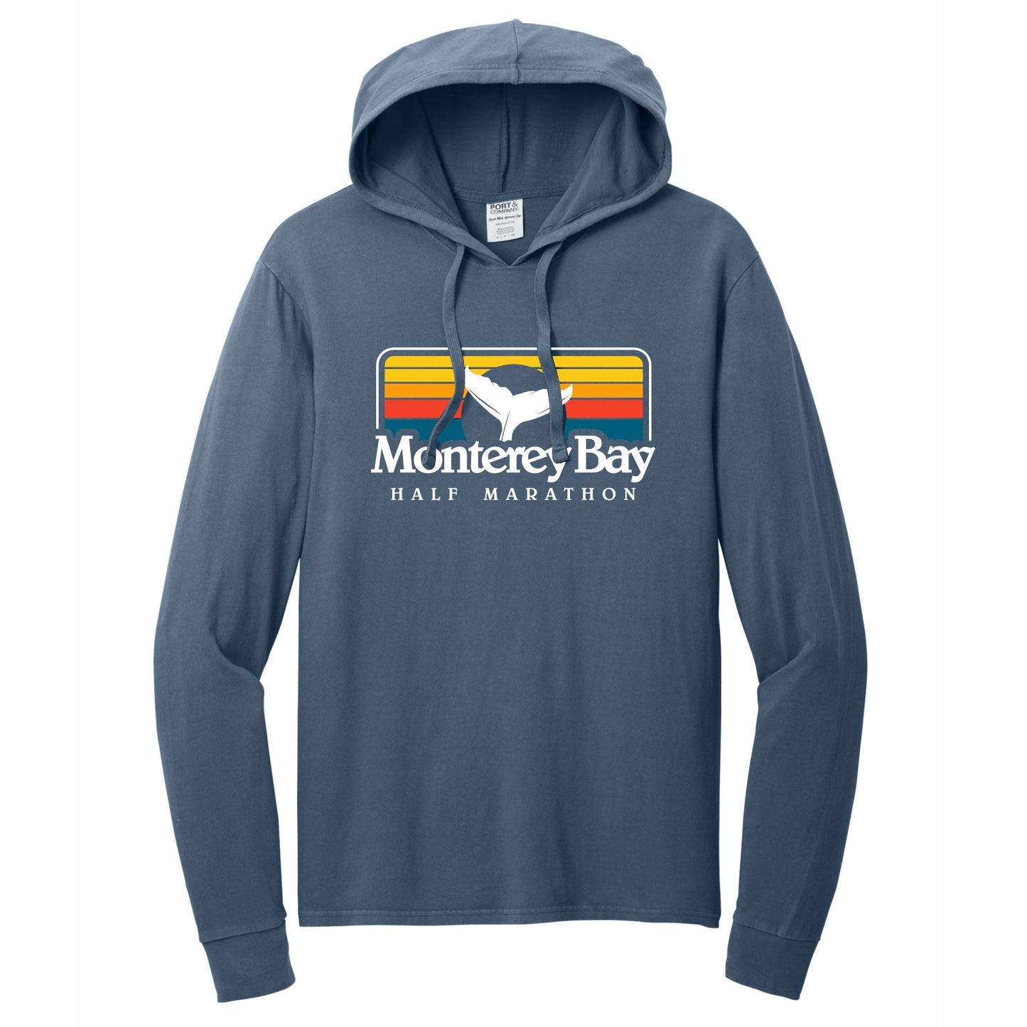 MBH Adult Garment-Dyed Sun Hoody -Denim- Sunset