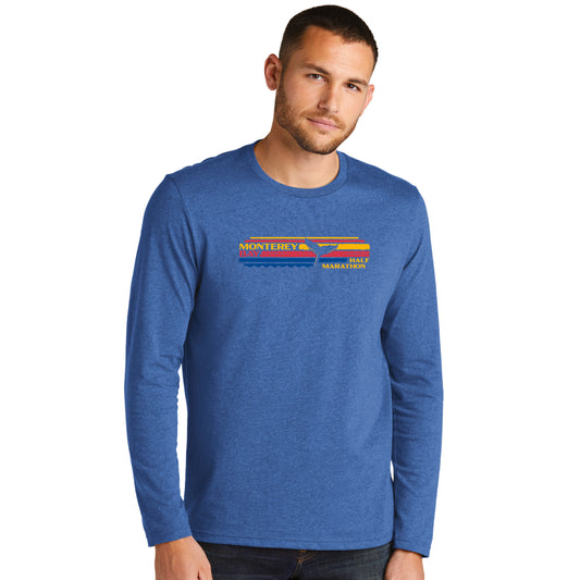 MBH Adult LS Fashion Tee -Blue Heather- Horizon