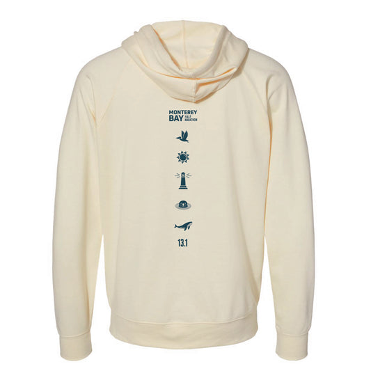MBH Adult Terry Zip Hoody -Bone- LCP