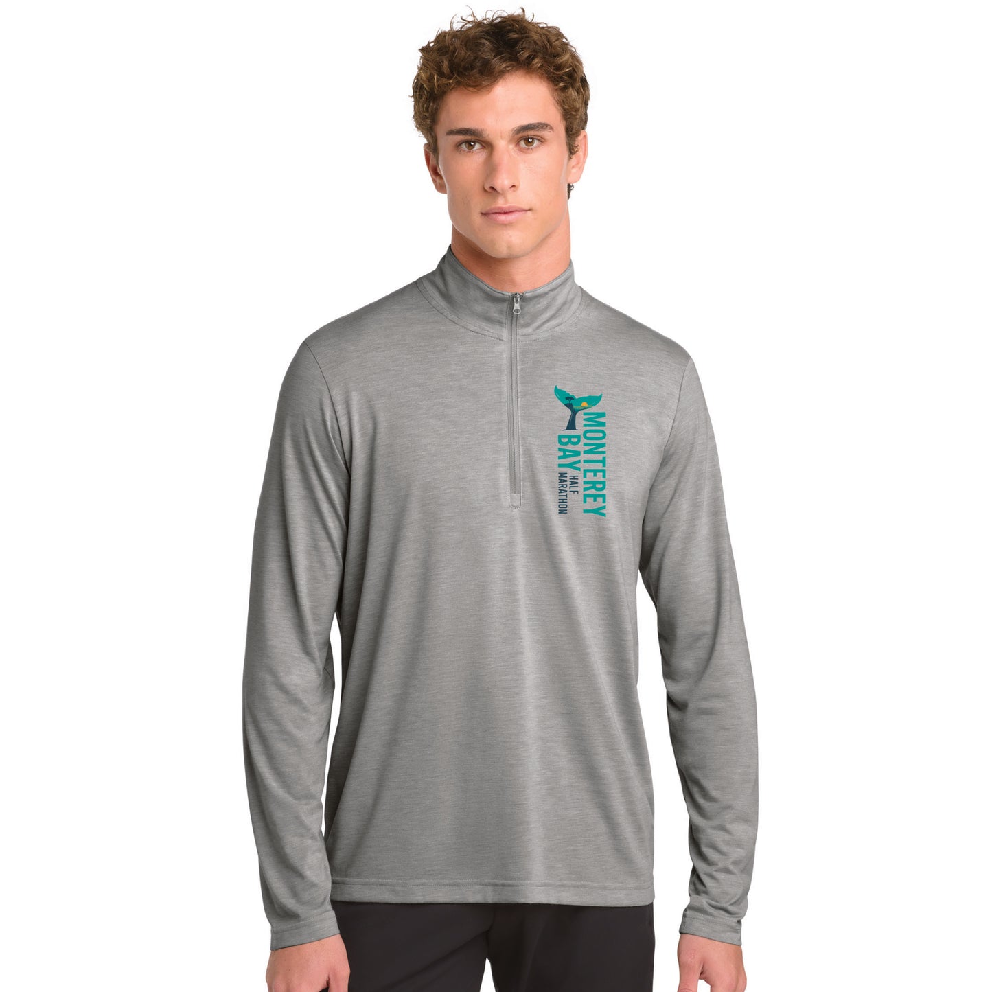 MBH Men's Triblend 1/4 Zip -Grey Heather- LCP