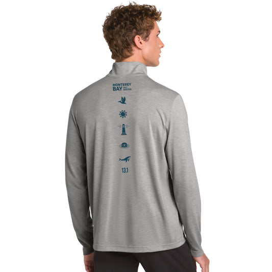 MBH Men's Triblend 1/4 Zip -Grey Heather- LCP