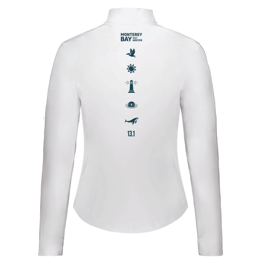 MBH Women's Tech Eco 1/4 Zip -White- LCP