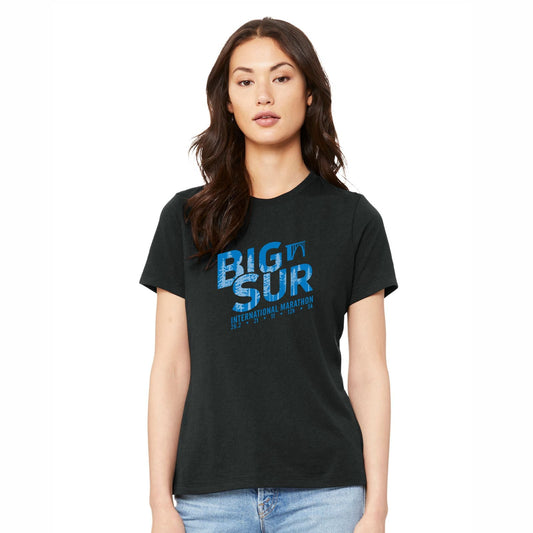 BSIM Women's Relaxed Tee -Vintage Black- Trees