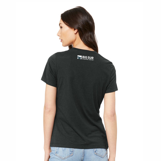 BSIM Women's Relaxed Tee -Vintage Black- Trees