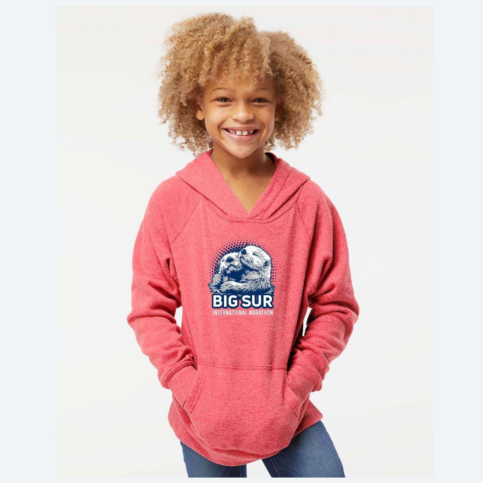 BSIM Youth Fleece Hoody -Pomegranate- Otter