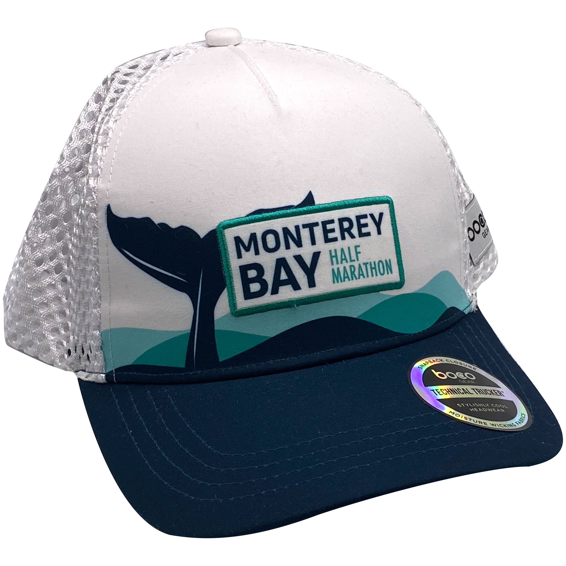 MBHM Trucker - Tech Moldable - White / Navy Bill - Logo