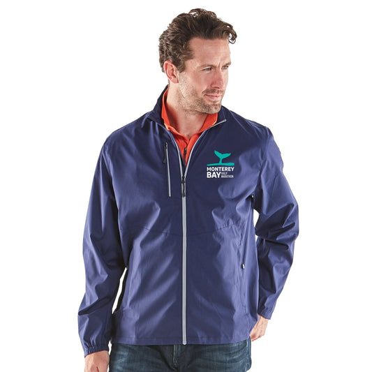 MBH Men's Lightweight Zip Eco Jacket -Navy- Embroidery