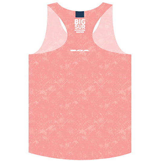 Big Sur Marathon Women's Hypersoft Interval Singlet, Pink Scratch - BSIM Store